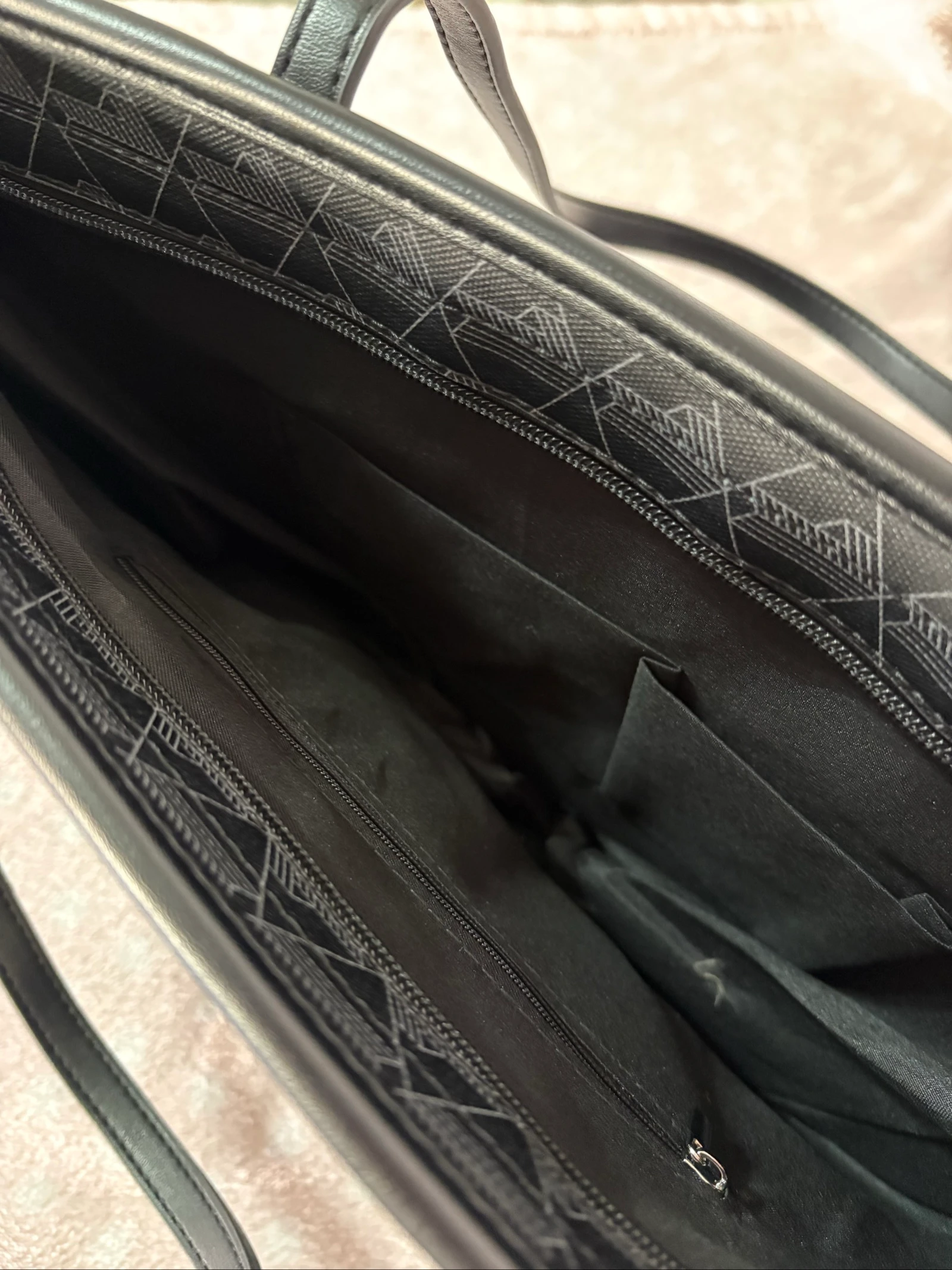 🖤✨ Bolso Tote Negro Geométrico XXL  – photo 3